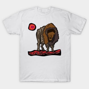 Buffalo Teaching of Respect Manaajiiwewin Ojibwe WAWEZHI CANADA T-Shirt